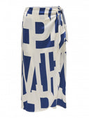 Φούστα wrap σατέν με διχρωμία ONLY 15344460 - Μπλε - thefashionproject.gr - ONLY