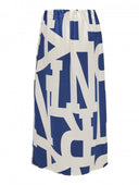 Φούστα wrap σατέν με διχρωμία ONLY 15344460 - Μπλε - thefashionproject.gr - ONLY