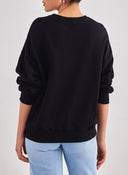 Φούτερ basic με στάμπα - Μαύρο - thefashionproject.gr - Jean Louis Francoise