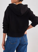 Φούτερ κοντό με κουκούλα - Μαύρο - thefashionproject.gr - Jean Louis Francoise