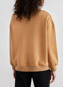Φούτερ με στάμπα και ψηλό γιακά - Κάμελ - thefashionproject.gr - Jean Louis Francoise