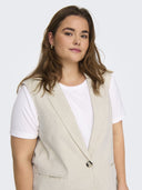 Γιλέκο μακρύ plus size CARMAKOMA 15319367 - Ζαχαρί - thefashionproject.gr - CARMAKOMA