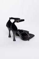 Γόβες από velvet ύφασμα με μπαρέτα TFP - Μαύρο - thefashionproject.gr - TFP