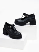Γόβες δερμάτινες Mary Jane Ragazza 0599 - Μαύρο - thefashionproject.gr - RAGAZZA