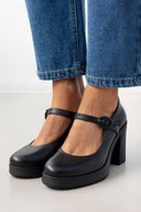 Γόβες δερμάτινες Mary Jane Ragazza 0636 - Μαύρο - thefashionproject.gr - RAGAZZA