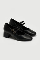 Γόβες δερμάτινες Mary Janes Ragazza 036 - Μαύρο - thefashionproject.gr - RAGAZZA