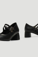 Γόβες δερμάτινες Mary Janes Ragazza 036 - Μαύρο - thefashionproject.gr - RAGAZZA