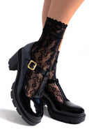 Γόβες λουστρίνι Mary Jane TFP - Μαύρο - thefashionproject.gr - TFP