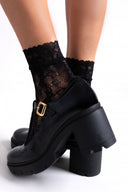 Γόβες λουστρίνι Mary Jane TFP - Μαύρο - thefashionproject.gr - TFP