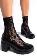 Γόβες λουστρίνι Mary Jane TFP - Μαύρο - thefashionproject.gr - TFP