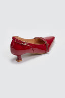 Γόβες λουστρίνι με cut outs ERYNN - Κόκκινο - thefashionproject.gr - ERYNN
