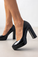 Γόβες λουστρίνι με φιάπα TFP - Μαύρο - thefashionproject.gr - TFP