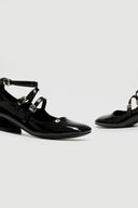 Γόβες λουστρίνι με μπαρέτα ERYNN - Μαύρο - thefashionproject.gr - ERYNN