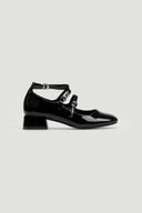 Γόβες λουστρίνι με μπαρέτα ERYNN - Μαύρο - thefashionproject.gr - ERYNN