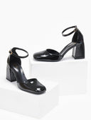 Γόβες λουστρίνι με μπαρέτα - Μαύρο - thefashionproject.gr - TFP