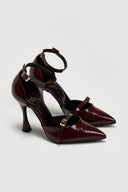 Γόβες λουστρίνι με μπαρέτα TFP - Burgundy - thefashionproject.gr - TFP