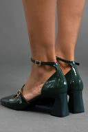 Γόβες λουστρίνι με μπαρέτα TFP - Κυπαρισσί - thefashionproject.gr - TFP