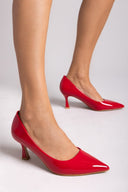 Γόβες λουστρίνι μυτερές ERYNN - Κόκκινο - thefashionproject.gr - ERYNN