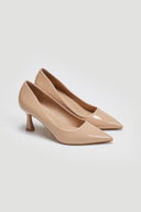 Γόβες λουστρίνι μυτερές ERYNN - Μπεζ - thefashionproject.gr - ERYNN - 23047003002