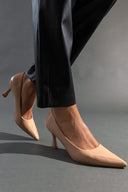Γόβες λουστρίνι μυτερές ERYNN - Μπεζ - thefashionproject.gr - ERYNN - 23047003002