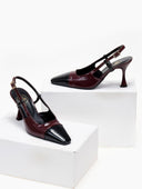 Γόβες λουστρίνι μυτερές TFP - Burgundy - thefashionproject.gr - TFP