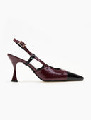 Γόβες λουστρίνι μυτερές TFP - Burgundy - thefashionproject.gr - TFP