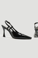 Γόβες λουστρίνι μυτερές TFP - Μαύρο - thefashionproject.gr - TFP