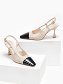 Γόβες λουστρίνι μυτερές TFP - Nude - thefashionproject.gr - TFP