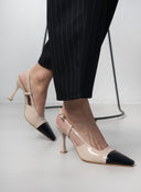Γόβες λουστρίνι μυτερές TFP - Nude - thefashionproject.gr - TFP