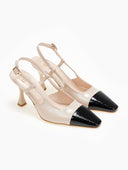 Γόβες λουστρίνι μυτερές TFP - Nude - thefashionproject.gr - TFP