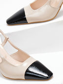 Γόβες λουστρίνι μυτερές TFP - Nude - thefashionproject.gr - TFP