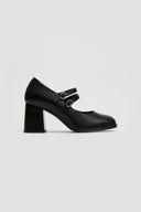 Γόβες Mary Jane δερμάτινες Ragazza 076 - Μαύρο - thefashionproject.gr - RAGAZZA