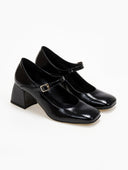 Γόβες Mary Jane λουστρίνι TFP - Μαύρο - thefashionproject.gr - TFP