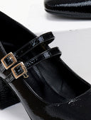 Γόβες Mary Jane λουστρίνι TFP - Μαύρο - thefashionproject.gr - TFP