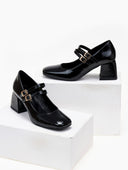 Γόβες Mary Jane λουστρίνι TFP - Μαύρο - thefashionproject.gr - TFP