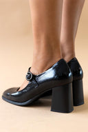 Γόβες Mary Janes δερμάτινες λουστρίνι RAGAZZA 074 - Μαύρο - thefashionproject.gr - RAGAZZA