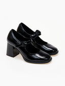 Γόβες Mary Janes δερμάτινες λουστρίνι RAGAZZA 074 - Μαύρο - thefashionproject.gr - RAGAZZA
