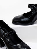 Γόβες Mary Janes δερμάτινες λουστρίνι RAGAZZA 074 - Μαύρο - thefashionproject.gr - RAGAZZA