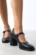 Γόβες Mary Janes δερμάτινες RAGAZZA 074 - Μαύρο - thefashionproject.gr - RAGAZZA