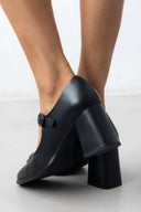 Γόβες Mary Janes δερμάτινες RAGAZZA 074 - Μαύρο - thefashionproject.gr - RAGAZZA