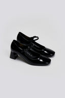 Γόβες Mary Janes λουστρίνι TFP - Μαύρο - thefashionproject.gr - TFP