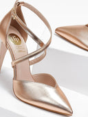 Γόβες με crossover λουράκια TFP - Χαλκός - thefashionproject.gr - TFP