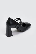 Γόβες με διπλή μπαρέτα TFP - Μαύρο - thefashionproject.gr - TFP