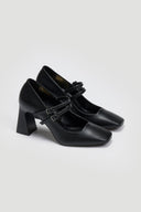 Γόβες με διπλή μπαρέτα TFP - Μαύρο - thefashionproject.gr - TFP