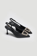 Γόβες με μεταλλική κλωστή ERYNN - Μαύρο - thefashionproject.gr - ERYNN