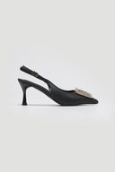 Γόβες με μεταλλική κλωστή ERYNN - Μαύρο - thefashionproject.gr - ERYNN