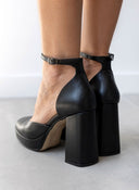 Γόβες με μπαρέτα και φιάπα TFP - Μαύρο - thefashionproject.gr - TFP