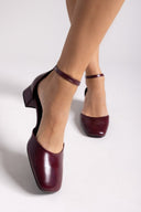 Γόβες με μπαρέτα Tfp - Burgundy - thefashionproject.gr - TFP