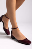 Γόβες με μπαρέτα Tfp - Burgundy - thefashionproject.gr - TFP