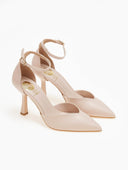 Γόβες μυτερές με μπαρέτα TFP - Nude - thefashionproject.gr - TFP